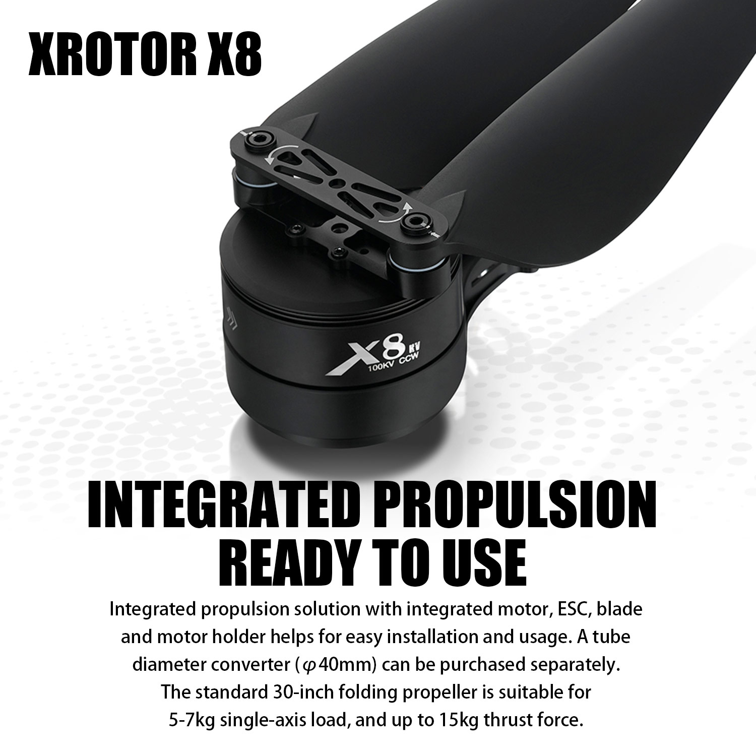 Drone Kit Heavy Lift - Комплект системы питания X8: двигатель 100