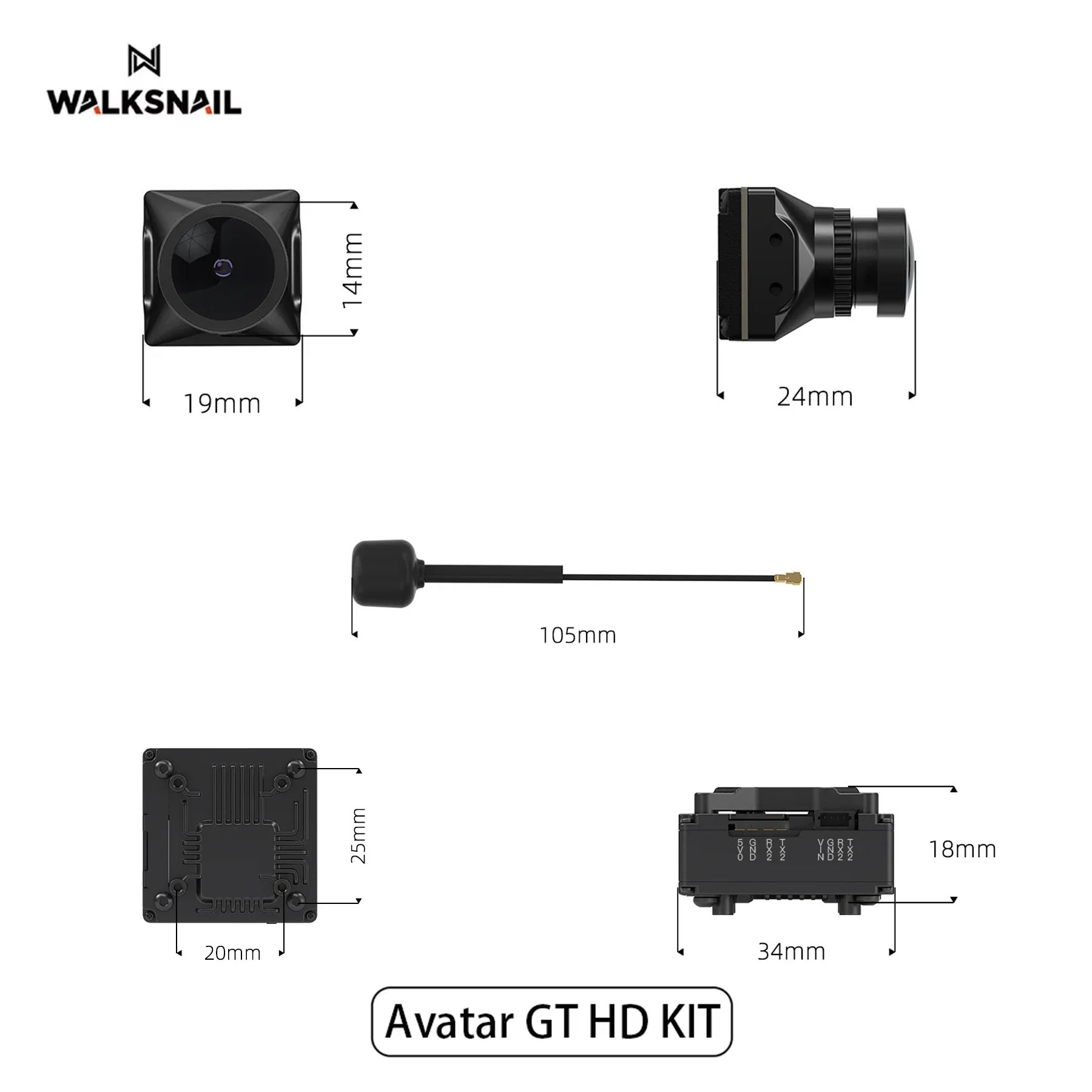 Walksnail Avatar GT HD KIT 2W  – обзор и цена Drone Kit Fpv
